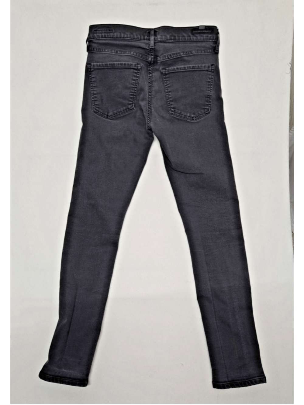 Citizens of Humanity Agnes 26 Faded Black Slim Straight Midrise Jean Denim - Picture 7 of 10